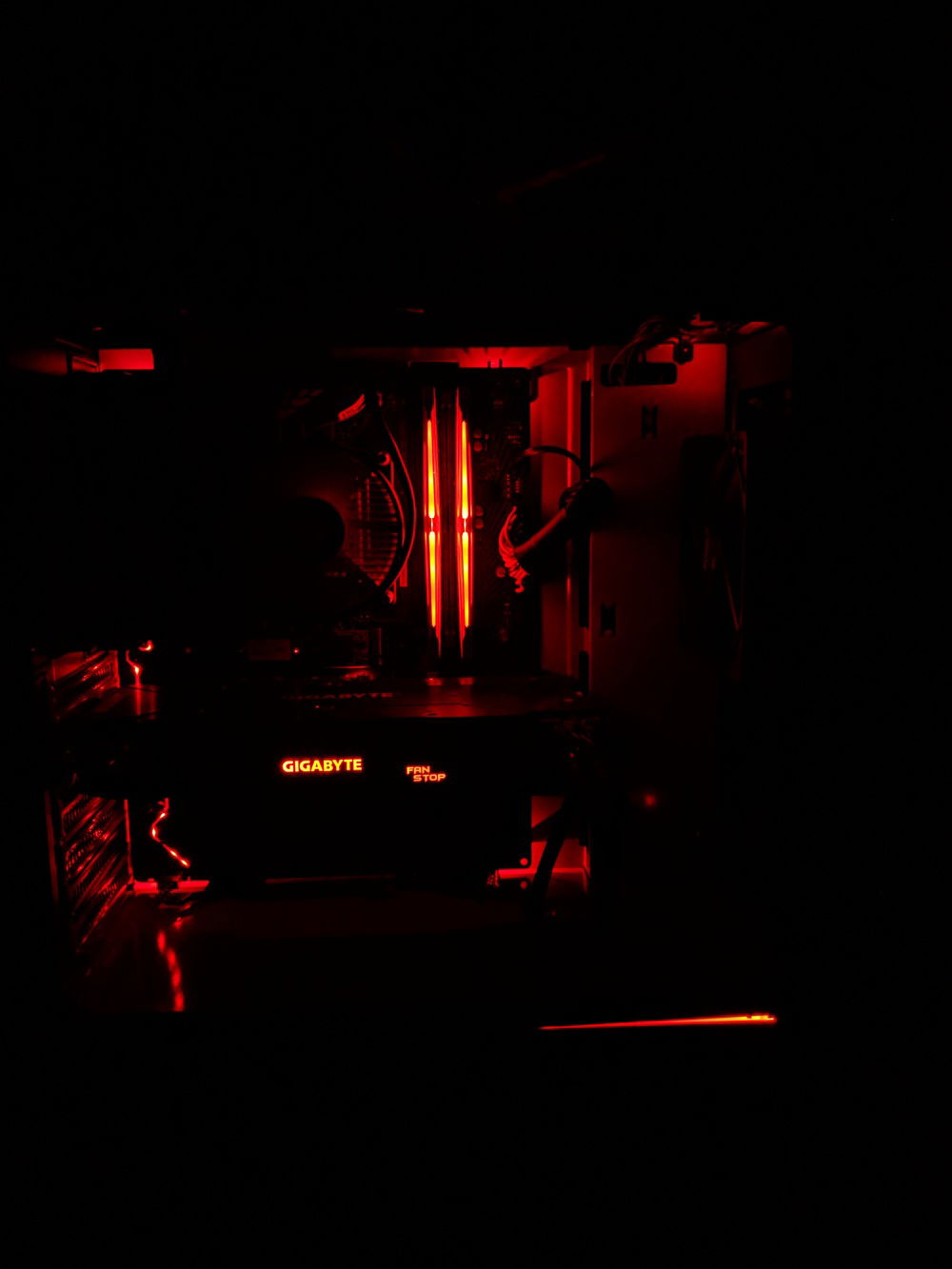 PC with lights off.