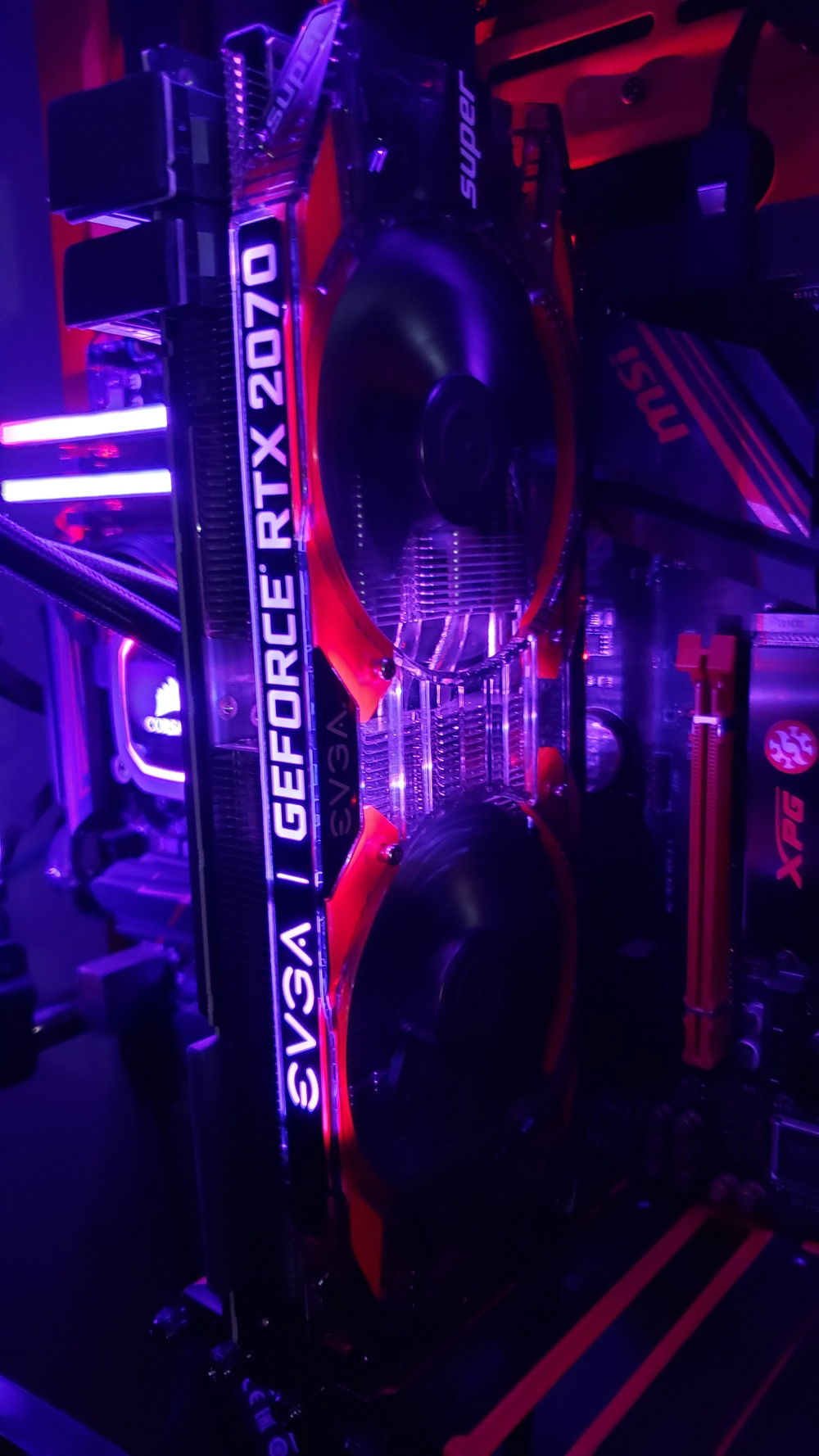 Added Red EVGA GPU Shroud Things.