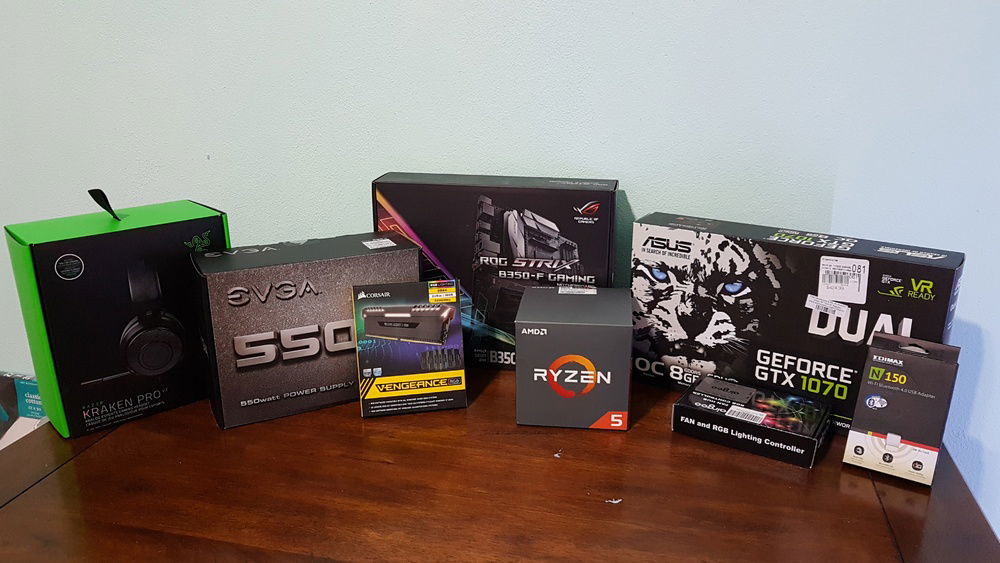 these are most of the parts i used excluding the ssd and the case