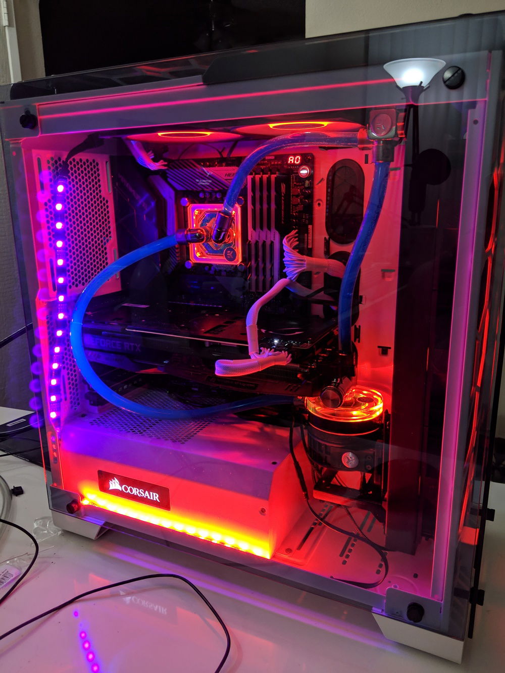 finished build testing lighting.