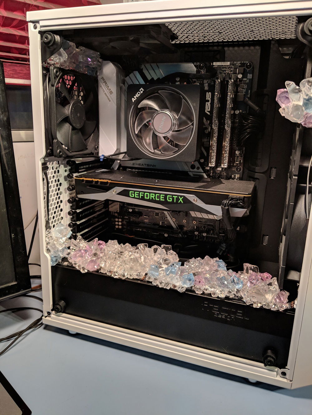 The crystal part of the crystal bull