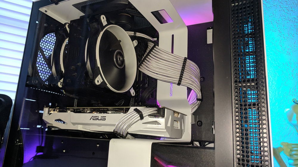 PC up close. Mini-ITX is hard to work with!