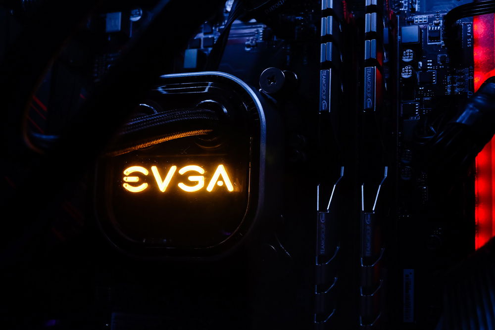 Close up of the CPU cooler