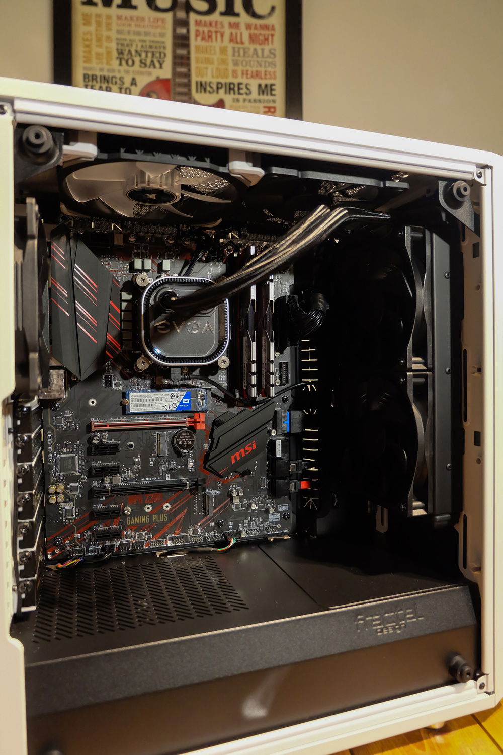 Decided to finally go with two fans instead of one, it looked too weird