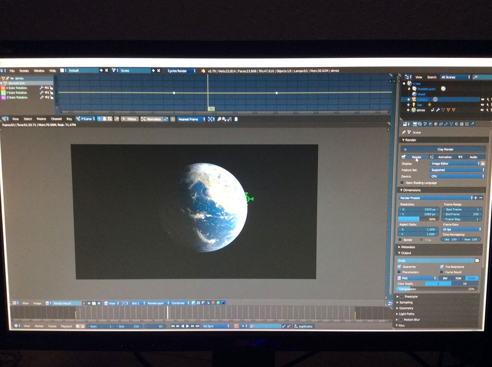 Took about a minute to render.