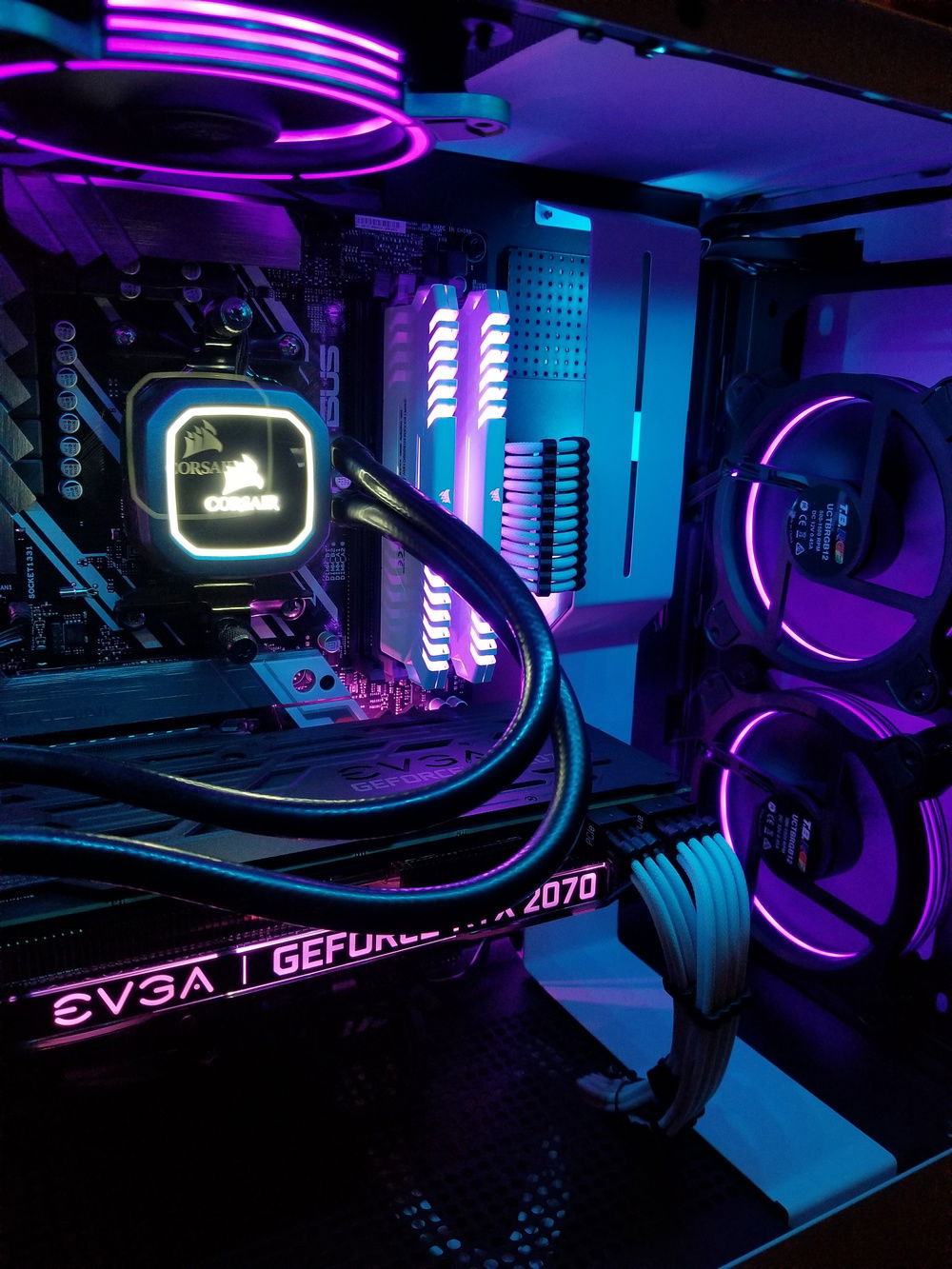 My phone camera added that ghosting effect with the CPU cooler? idk