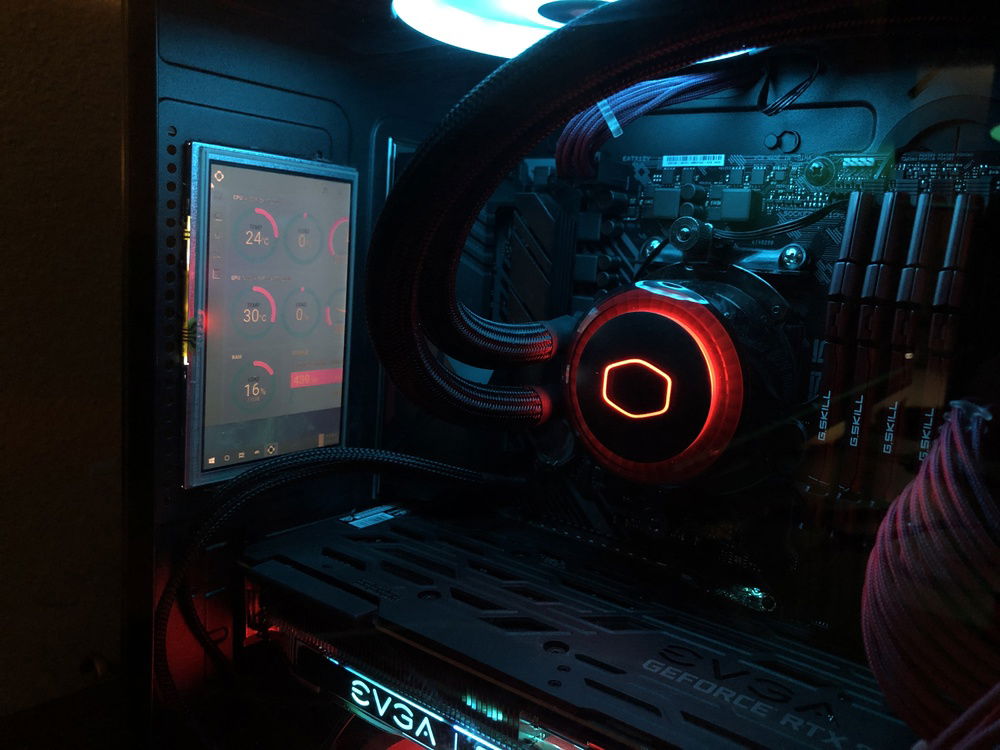 my stat screen to show temperatures