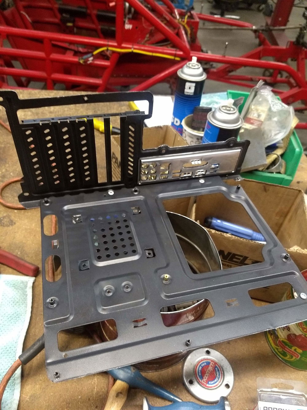 cut out donor chassis.