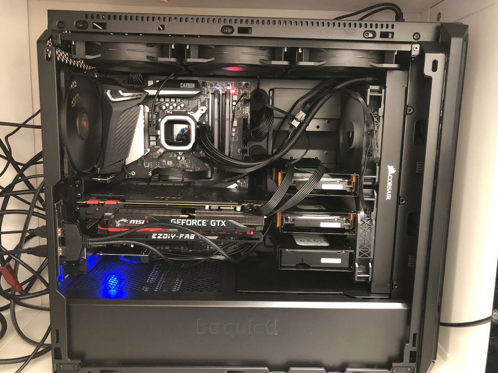 Cable Management needs work.  No RGB Running