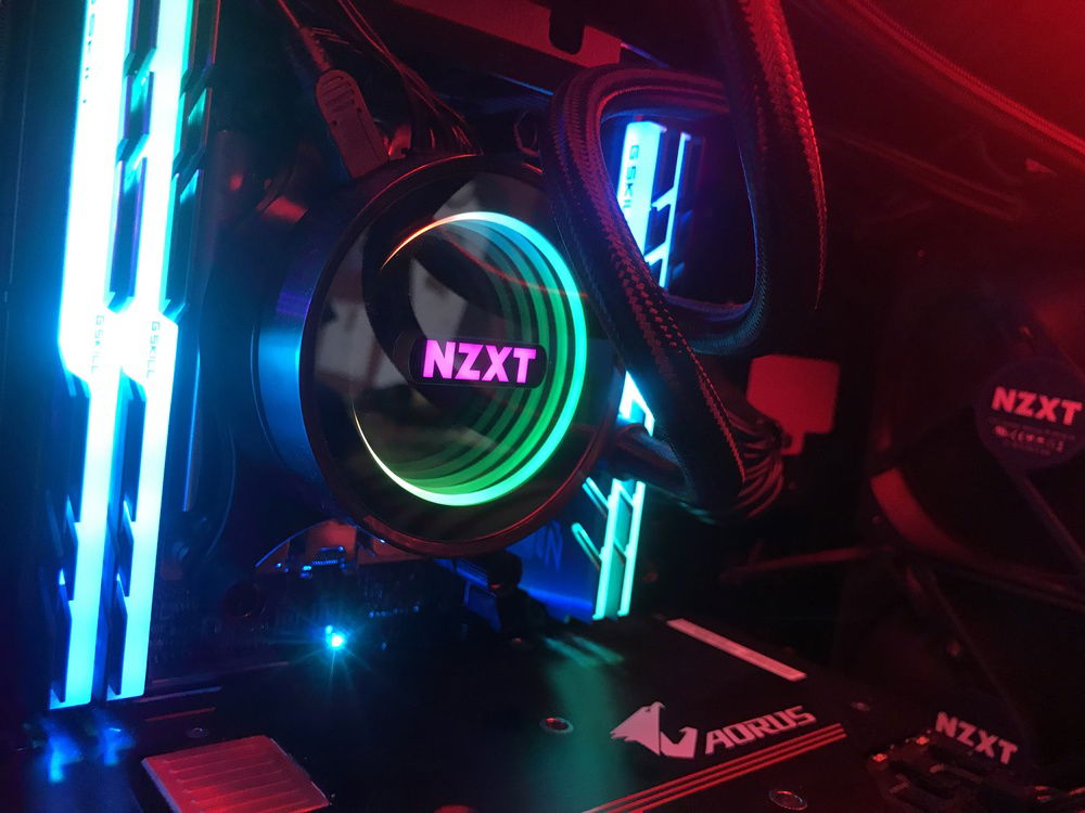 Close up of AIO and RAM