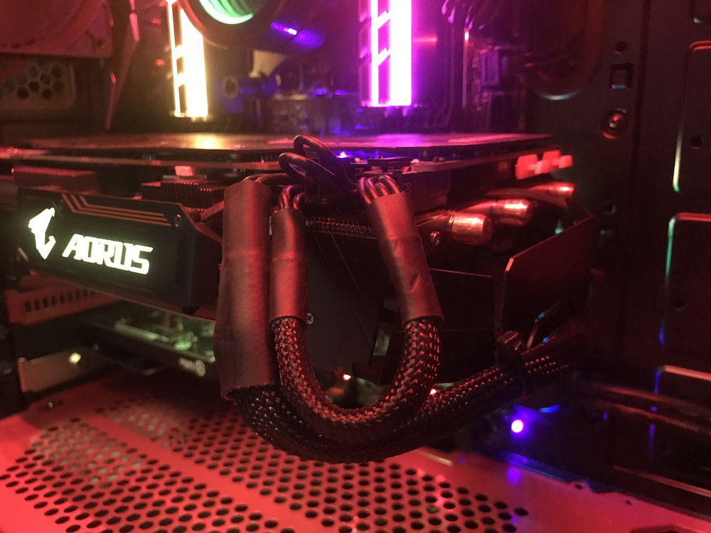 Side of graphics card