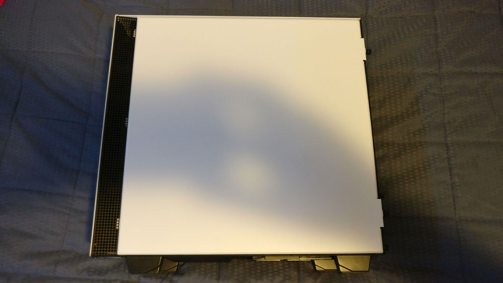 Closed side of the case.