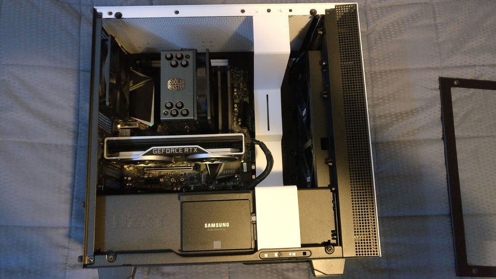 Side with tempered glass panel off.