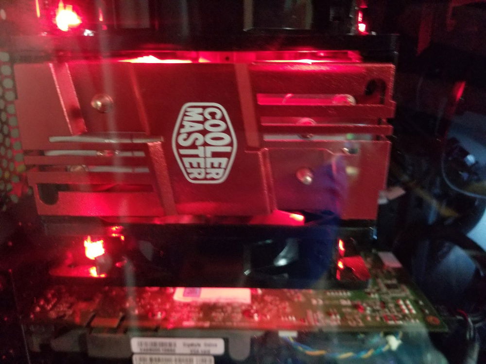 Showing the Cooler Master 212 Turbo LED